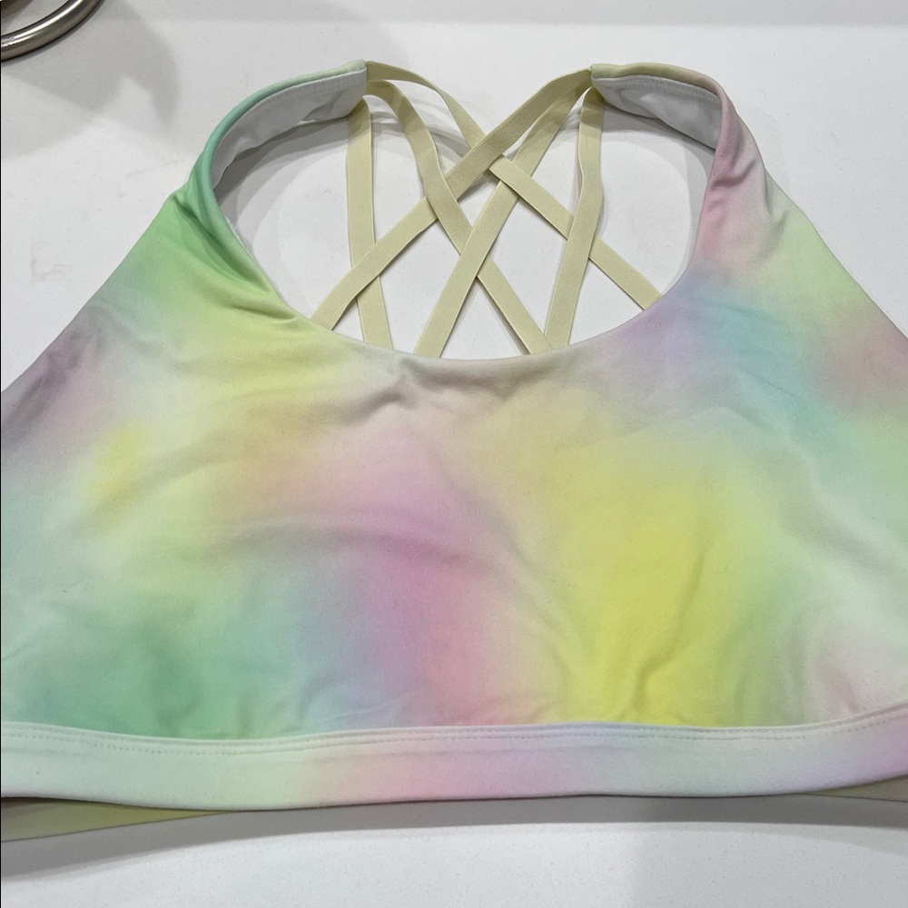 Fabletics Pastel Tie-Dye Sports Bra